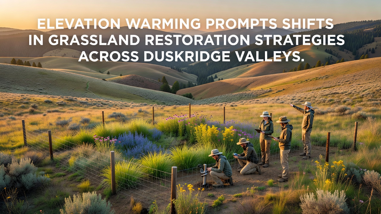 Elevation Warming Prompts Shifts in Grassland Restoration Strategies Across Duskridge Valleys